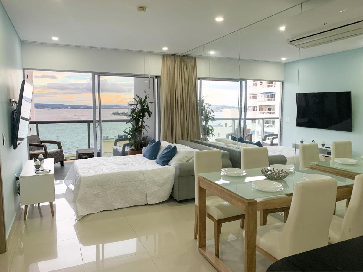 Appartement Oceanview Escape Pool, Jacuzzi & Gym In Bocagrande à Cartagène Extérieur photo