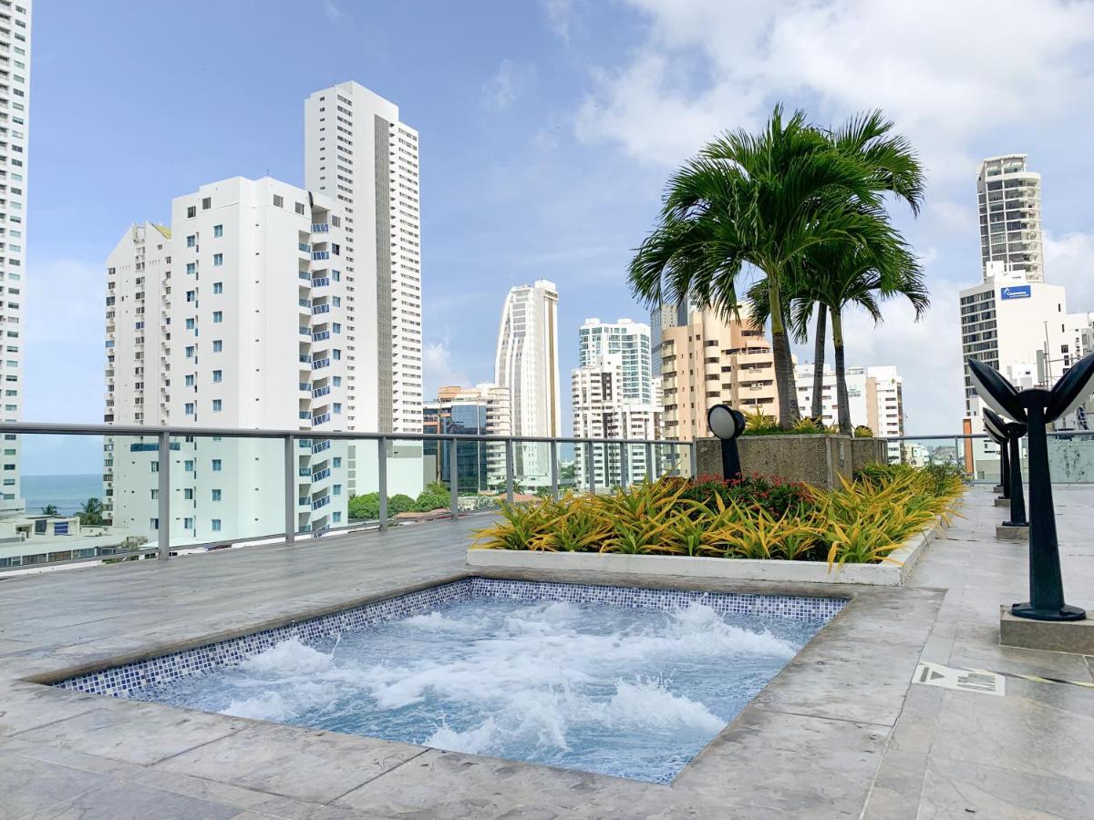 Appartement Oceanview Escape Pool, Jacuzzi & Gym In Bocagrande à Cartagène Extérieur photo