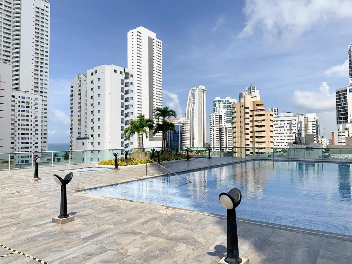 Appartement Oceanview Escape Pool, Jacuzzi & Gym In Bocagrande à Cartagène Extérieur photo
