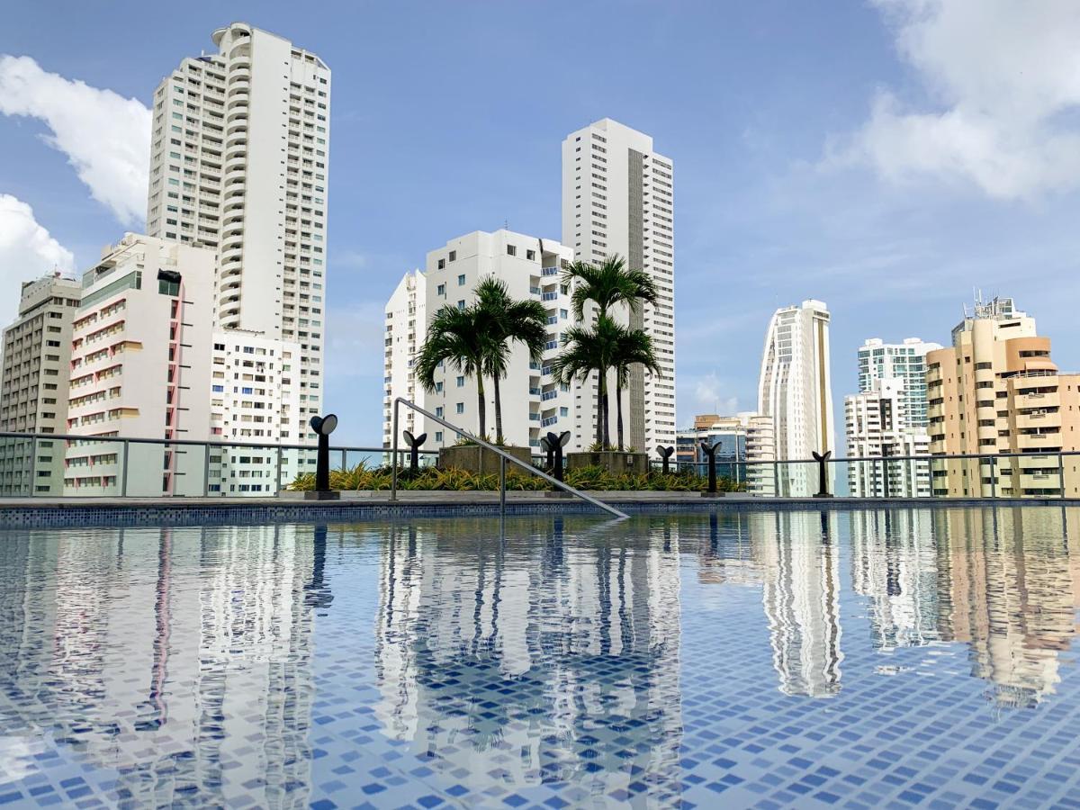 Appartement Oceanview Escape Pool, Jacuzzi & Gym In Bocagrande à Cartagène Extérieur photo