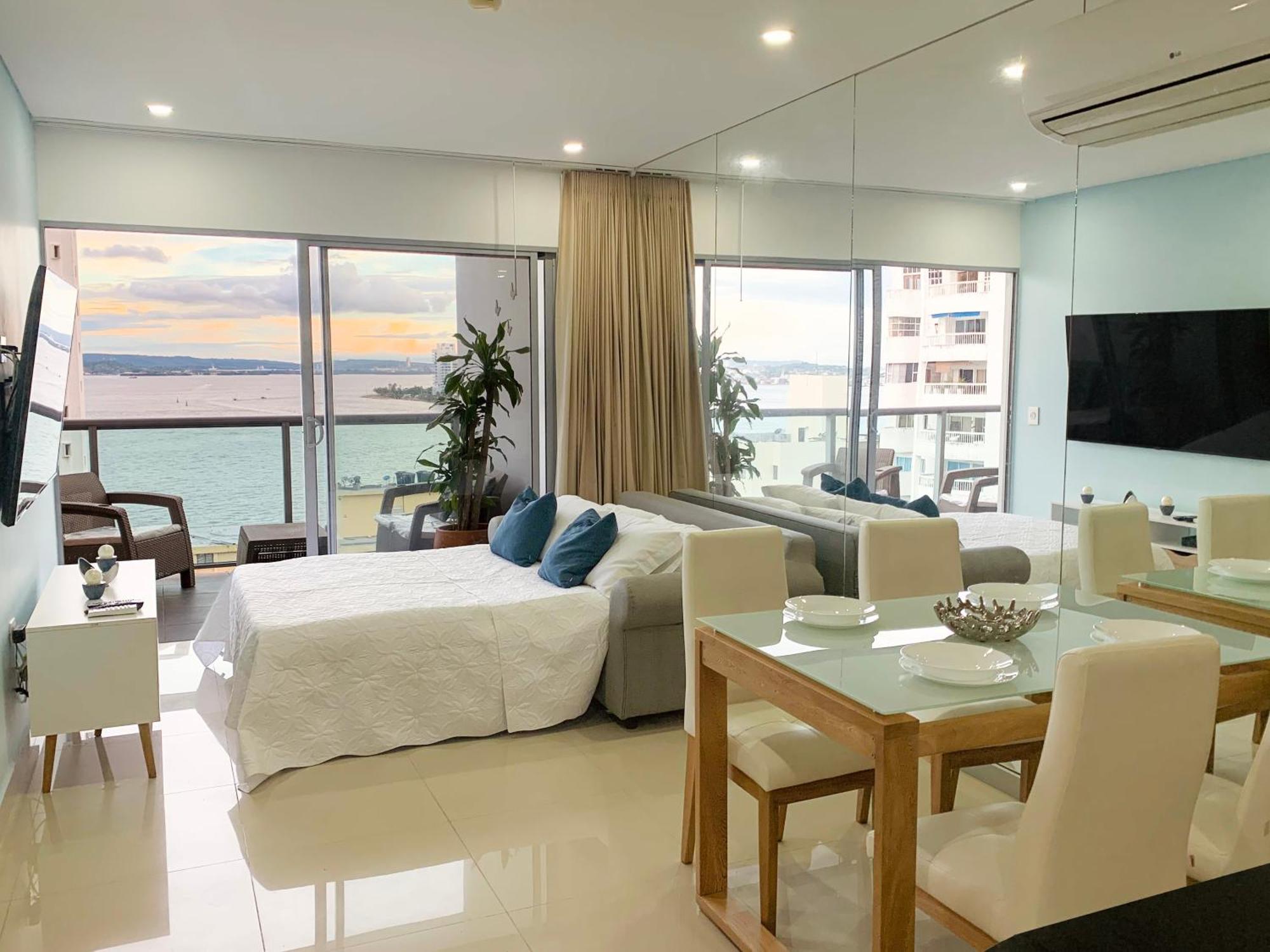Appartement Oceanview Escape Pool, Jacuzzi & Gym In Bocagrande à Cartagène Extérieur photo